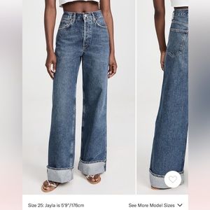 Agolde dame high rise jeans size 24